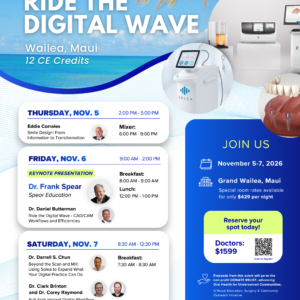 Maui Digital Dentistry - Nov 5-7, 2026 Maui, HI